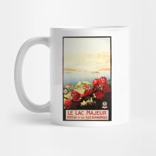 LE LAC MAJEUR LAKE MAGGIORE ITALY Vintage Italian Travel Mug